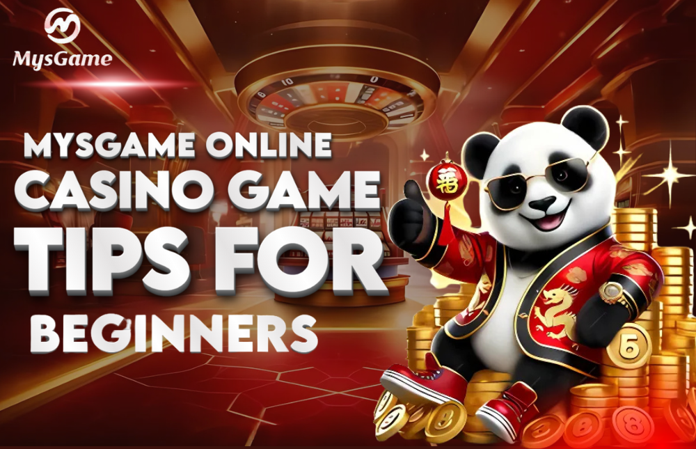 A picture of a character showing an online casino game.
